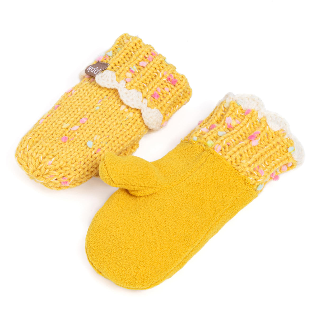 Cupcake Knit Beanie and Mittens Set for Toddlers