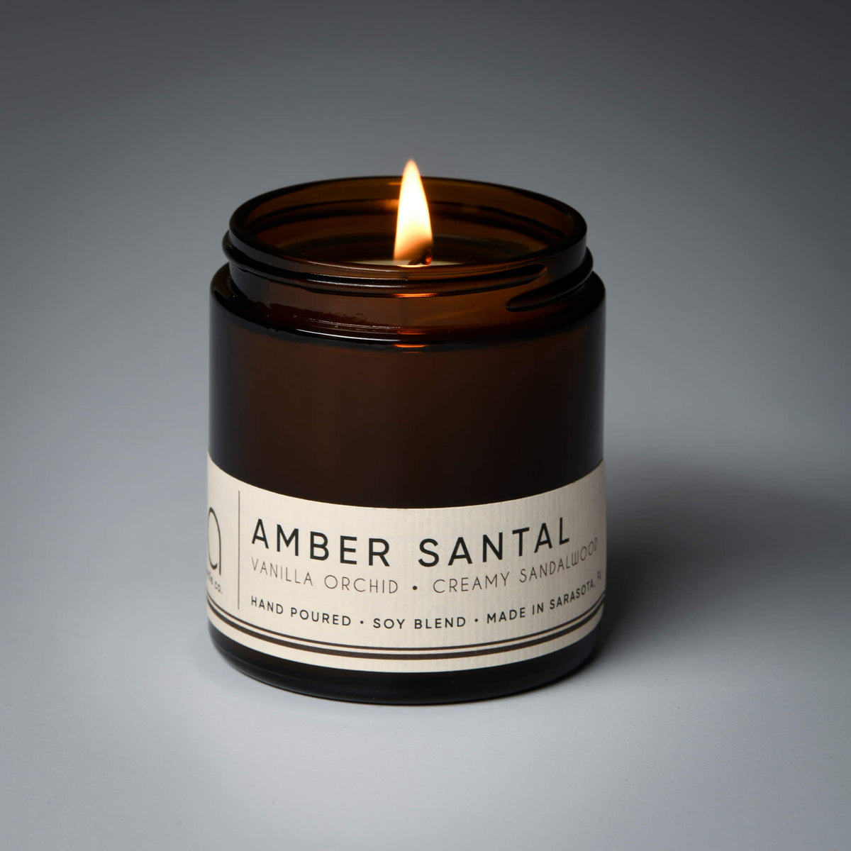 Amber Santal Soy Candle (Amber, Sandalwood and Vanilla)