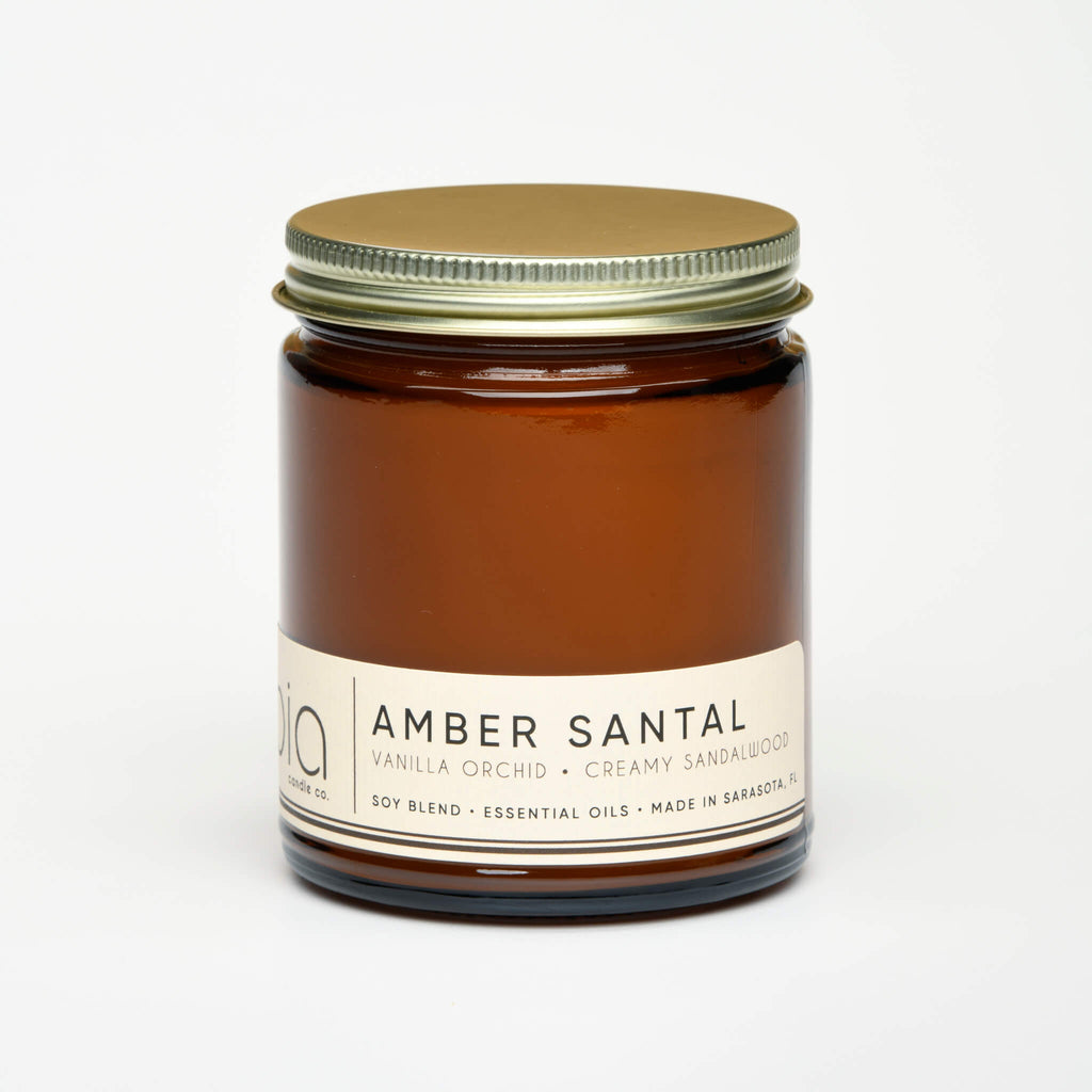 Amber Santal Soy Candle (Amber, Sandalwood and Vanilla)