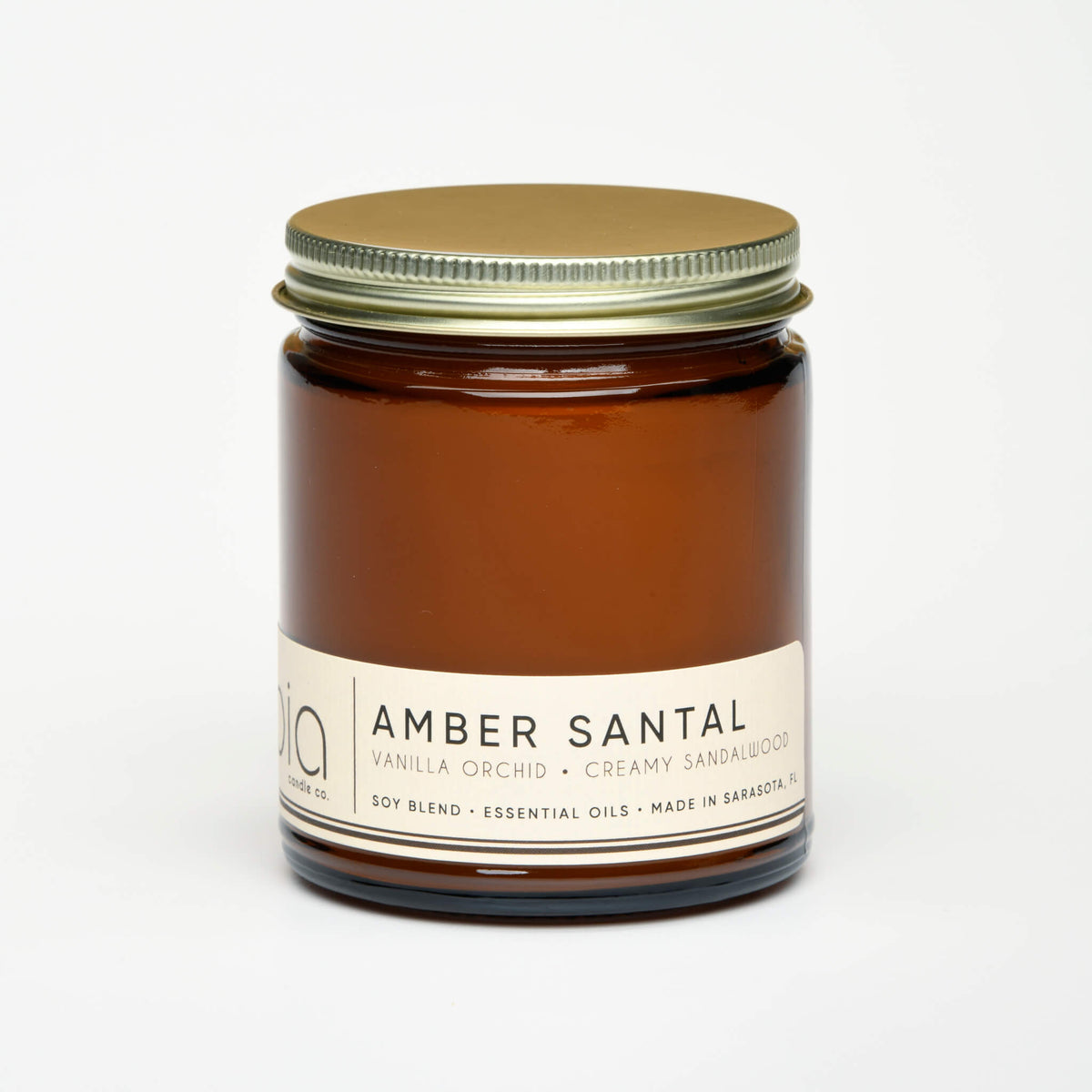 Amber Santal Soy Candle (Amber, Sandalwood and Vanilla)