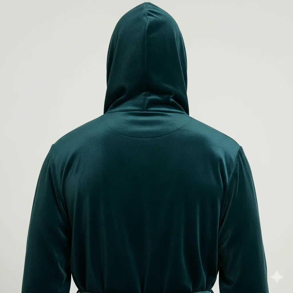 Men's Plush Hooded Robe