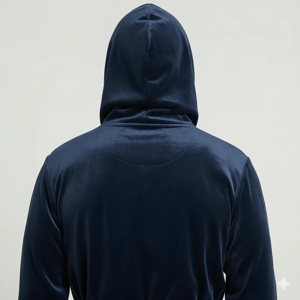 Men's Plush Hooded Robe