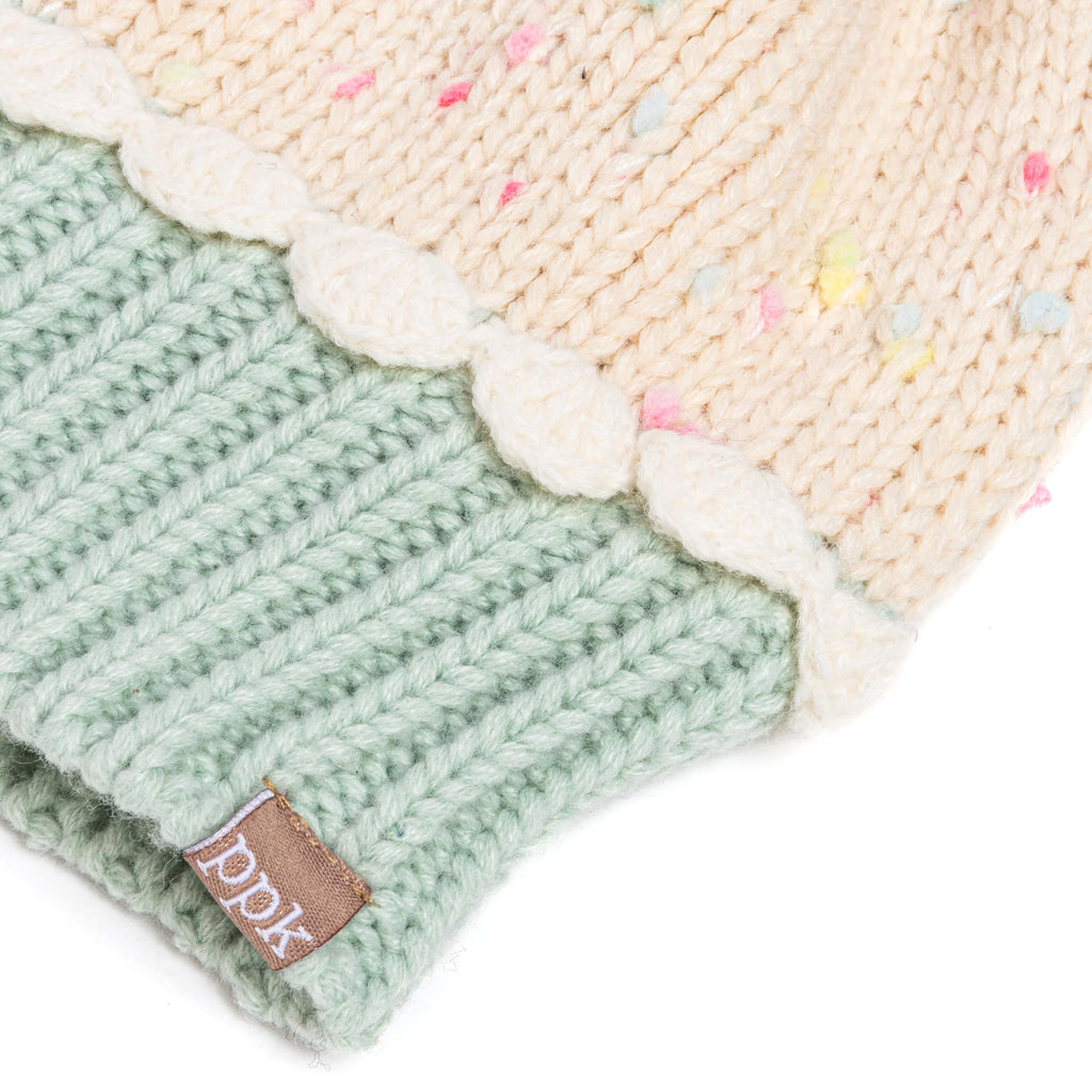 Cupcake Knit Beanie and Mittens Set for Toddlers