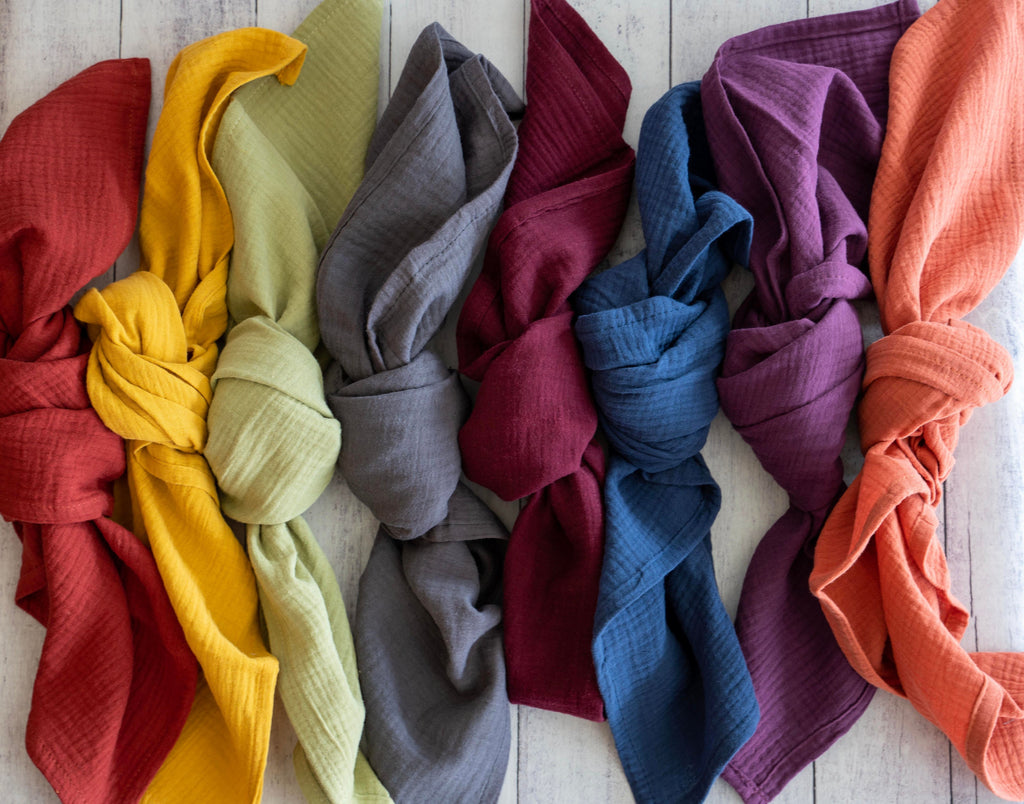 Cotton Crinkle Cloth Napkins, Set of 4
