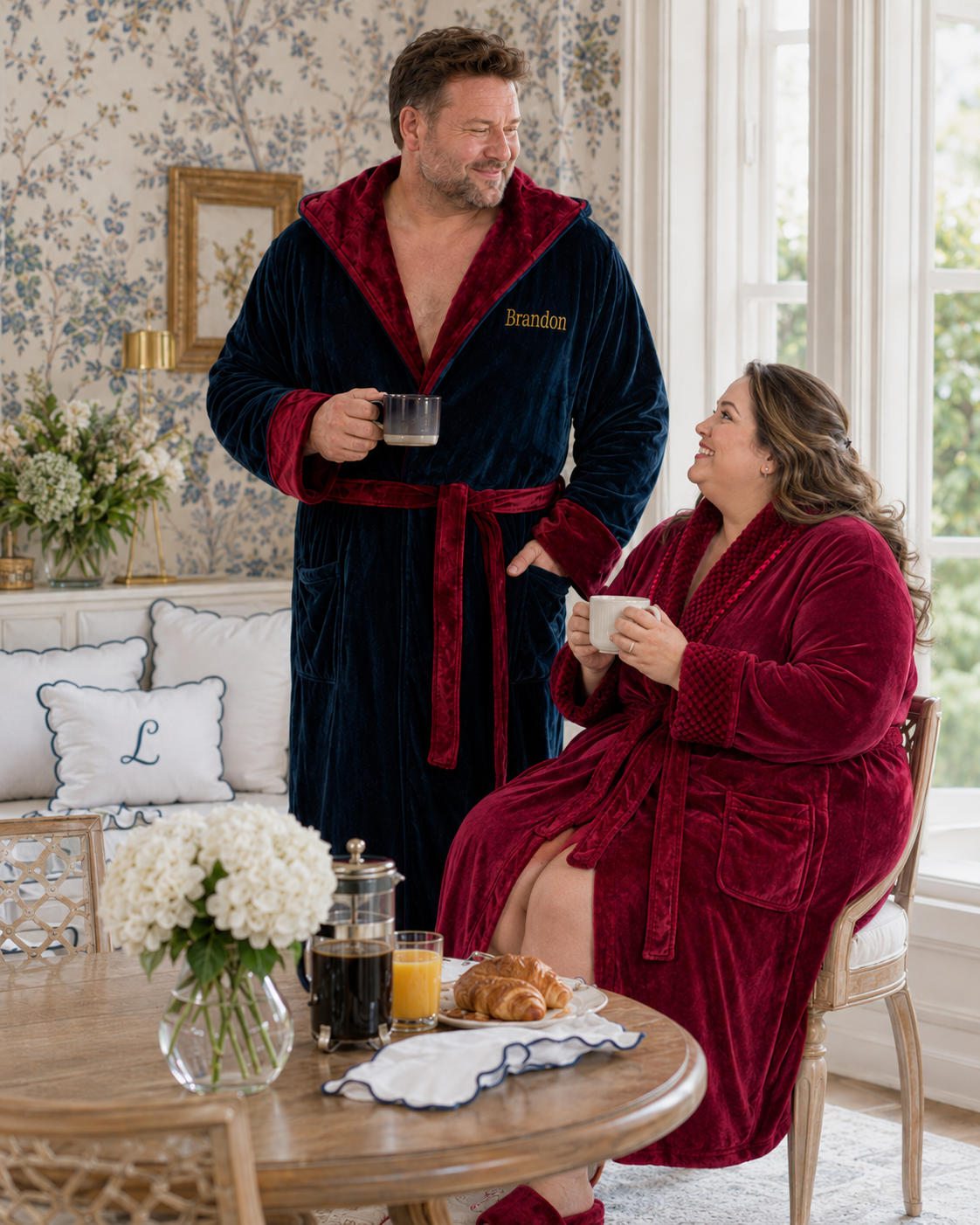 Men's Plush Hooded Robe