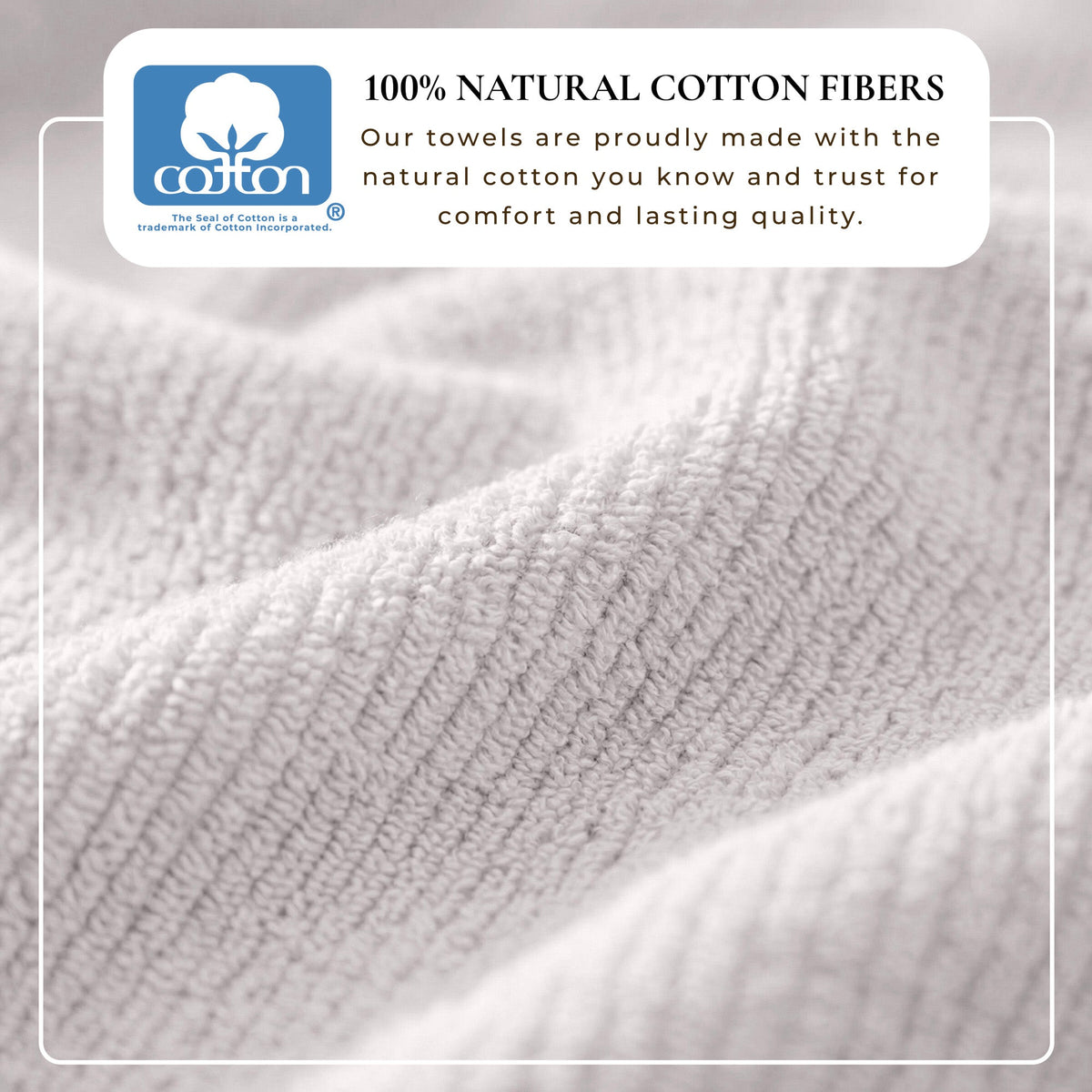 Ribbed Turkish Cotton Bath Towel Set, 6 Pieces