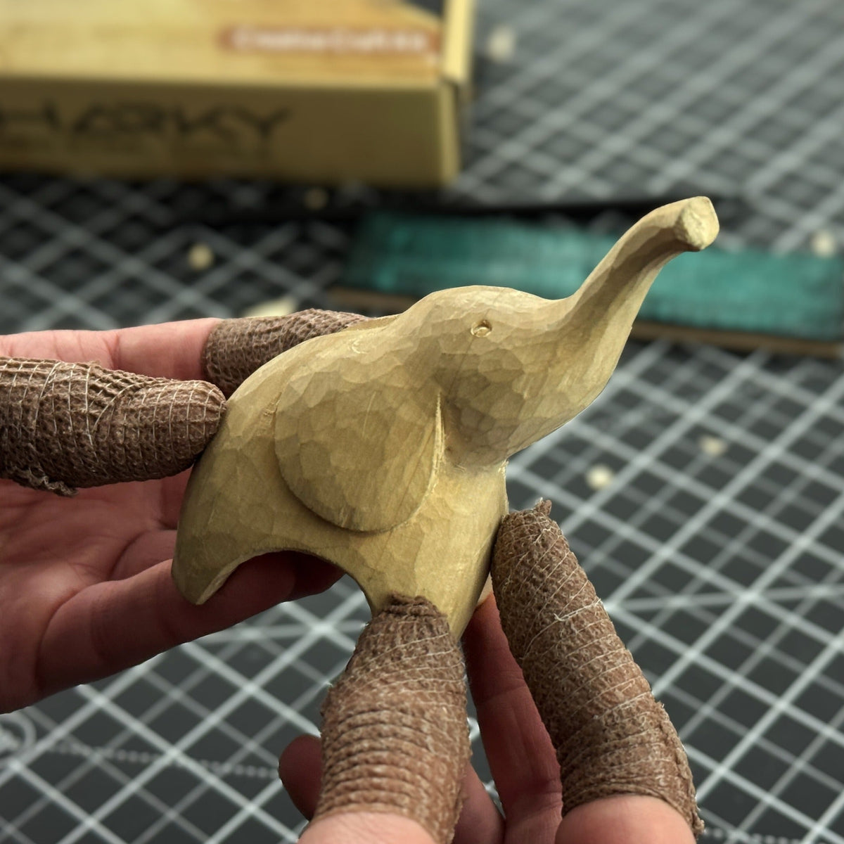 Elephant Whittling Kit for Beginners