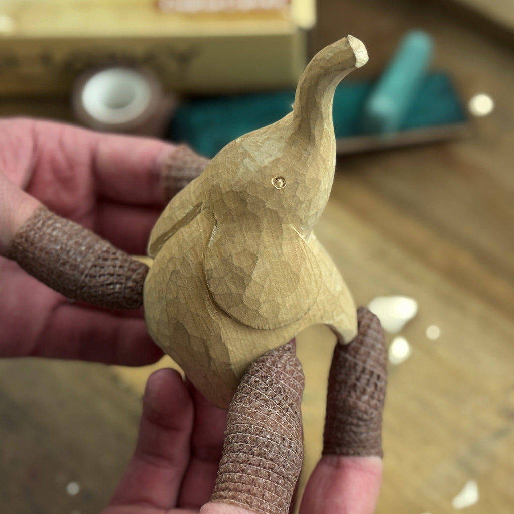 Elephant Whittling Kit for Beginners