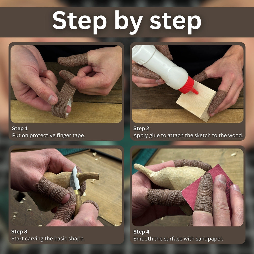 Elephant Whittling Kit for Beginners