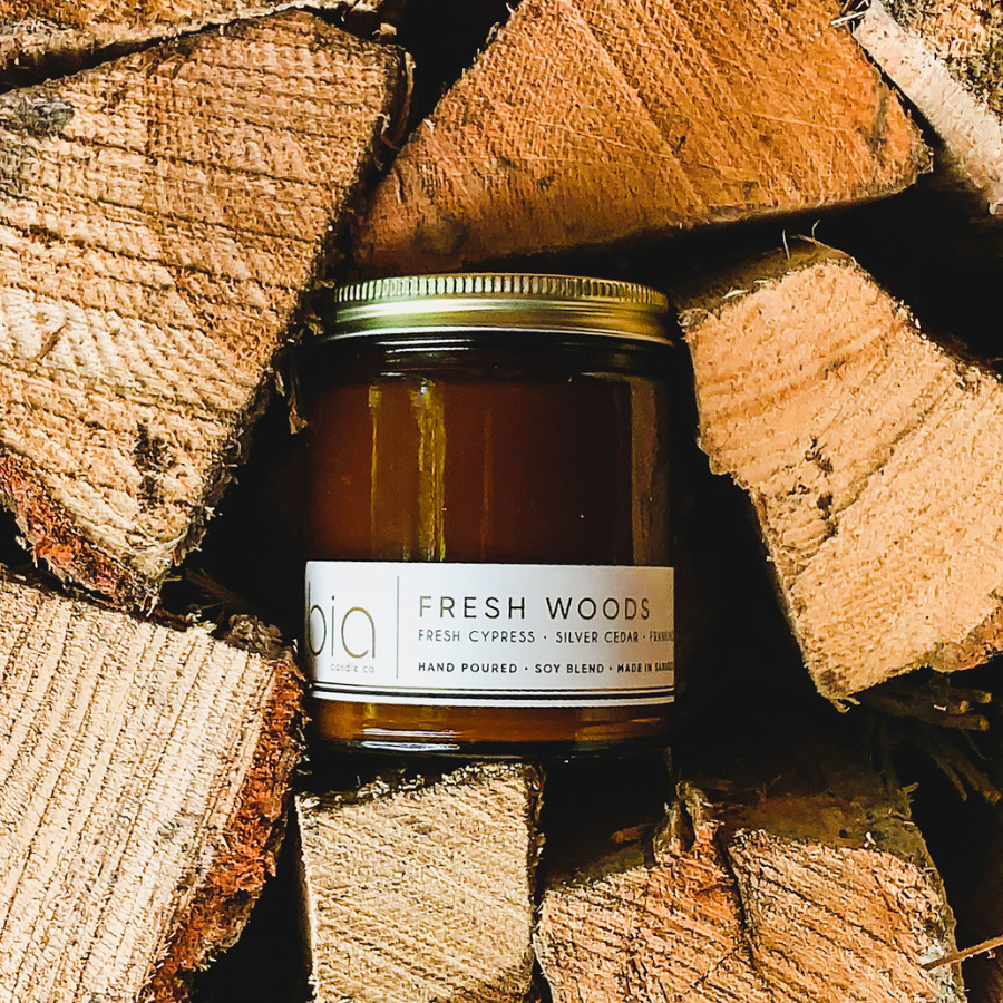 Fresh Woods Soy Candle (Pine, Balsam, Fir and Cedar)