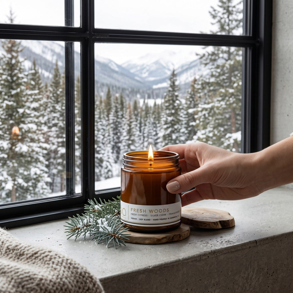 Fresh Woods Soy Candle (Pine, Balsam, Fir and Cedar)
