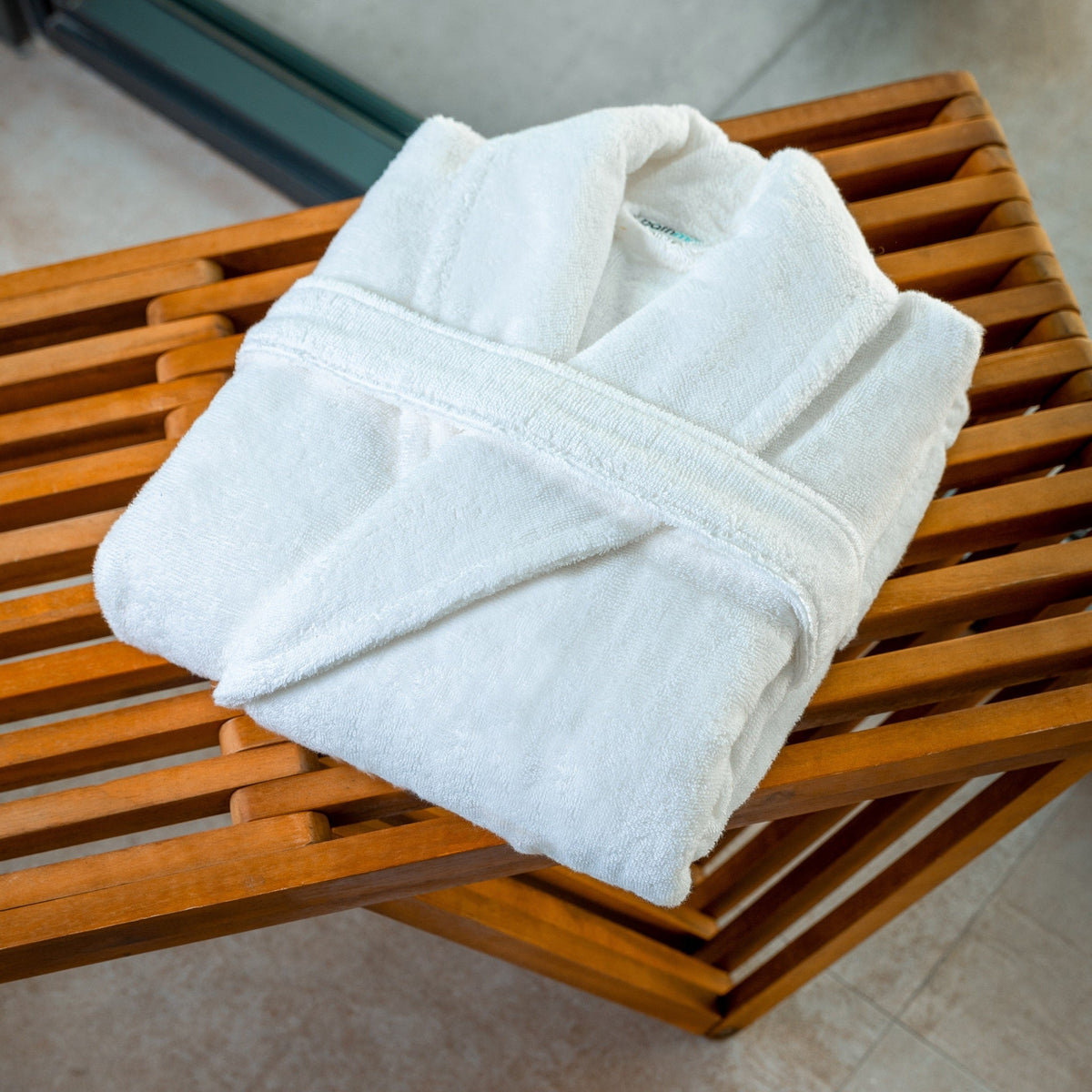 Organic Cotton Bathrobe and Slipper Gift Set
