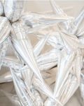 Holographic Silver Starburst Balloon, 40 in