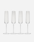 Brant Handblown Champagne Glasses, Set of 4