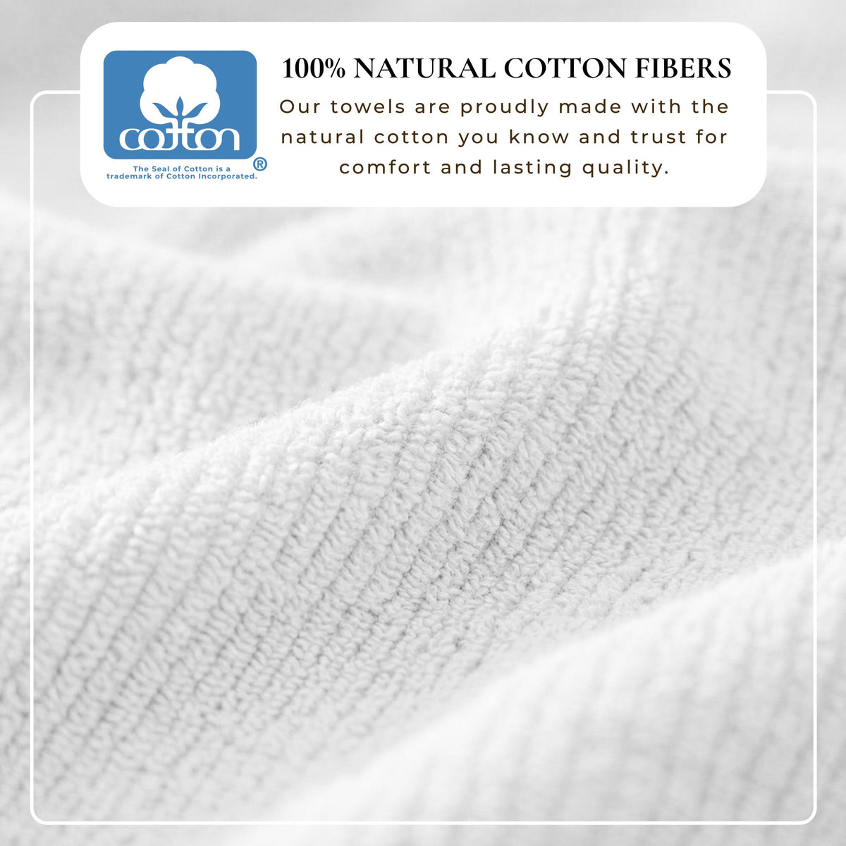 Ribbed Turkish Cotton Bath Towel Set, 6 Pieces