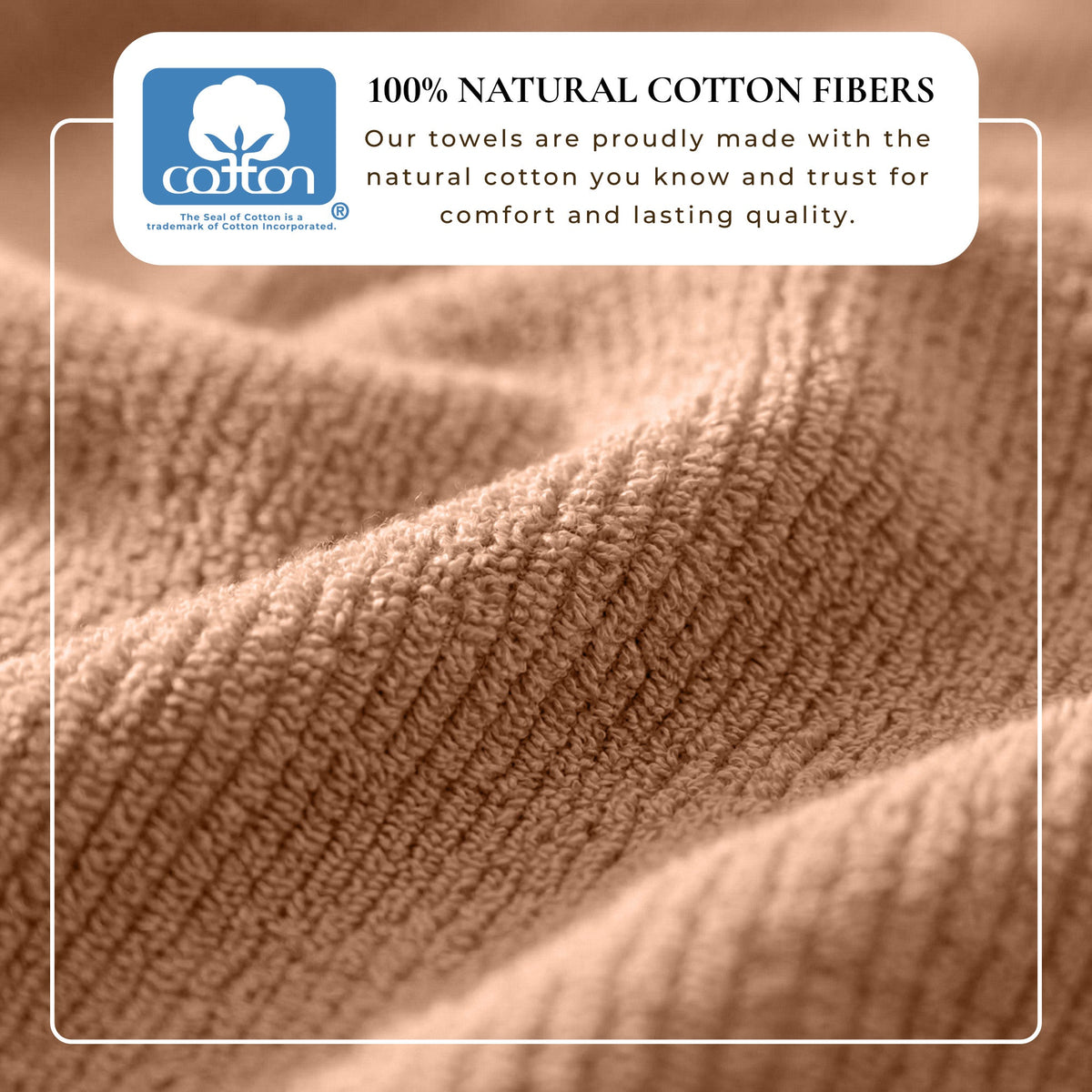 Ribbed Turkish Cotton Bath Towel Set, 6 Pieces