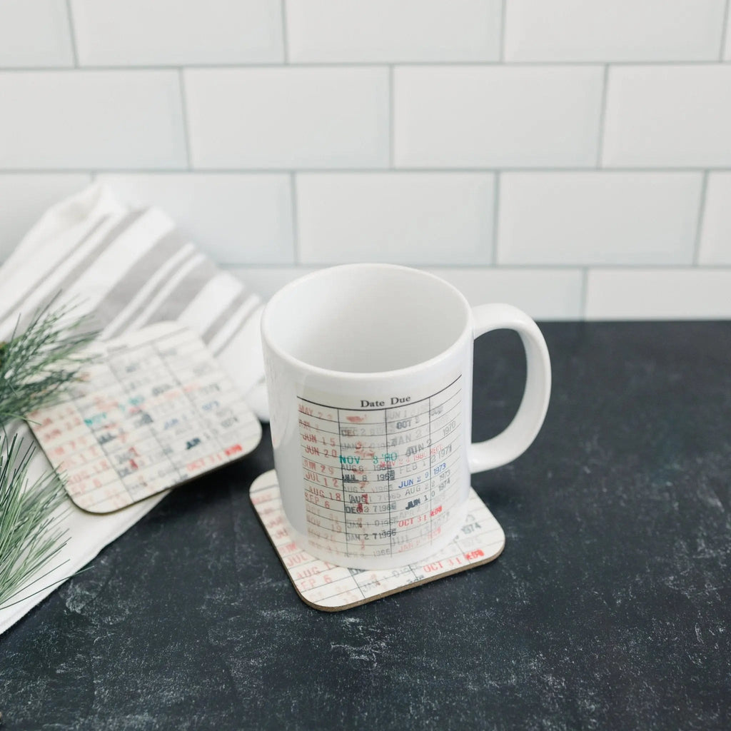 Library Card Coffee Mug, Gift for Readers