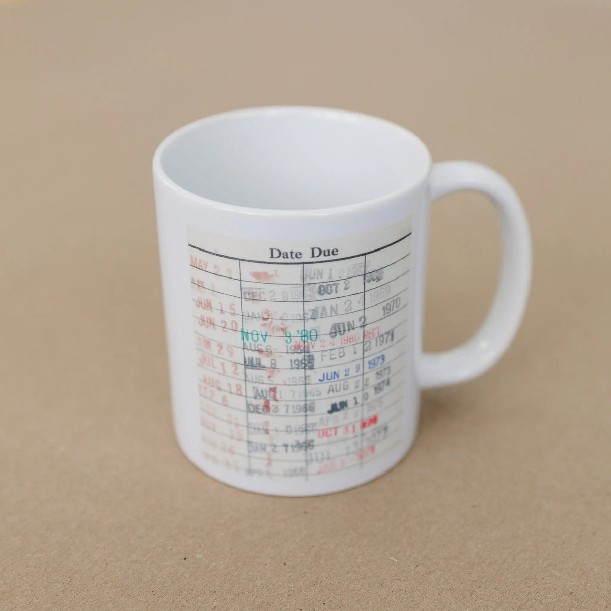Library Card Coffee Mug, Gift for Readers