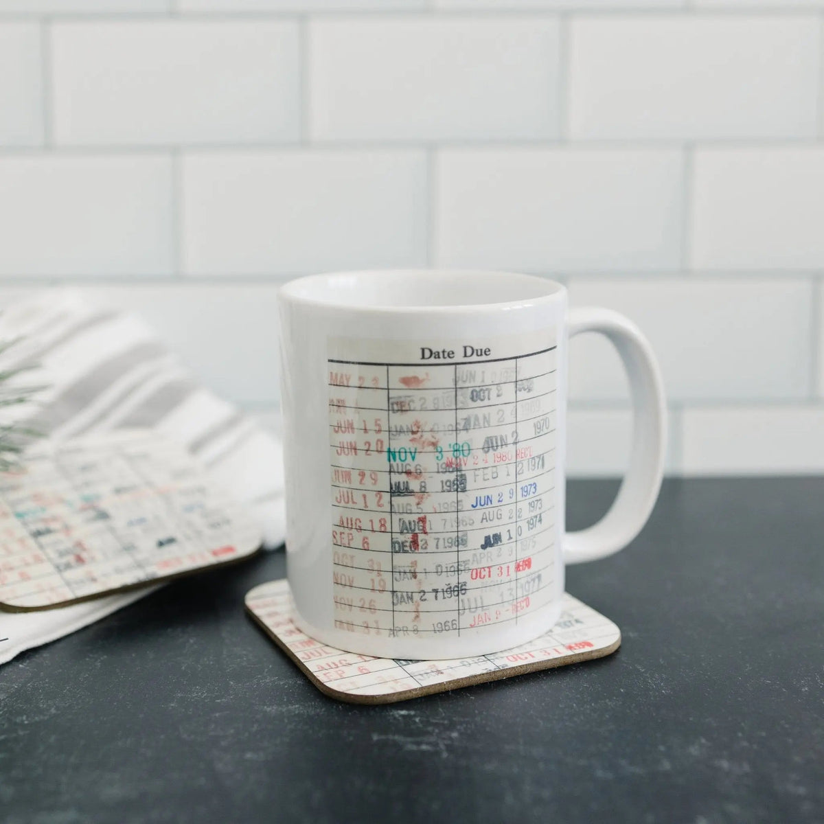 Library Card Coffee Mug, Gift for Readers