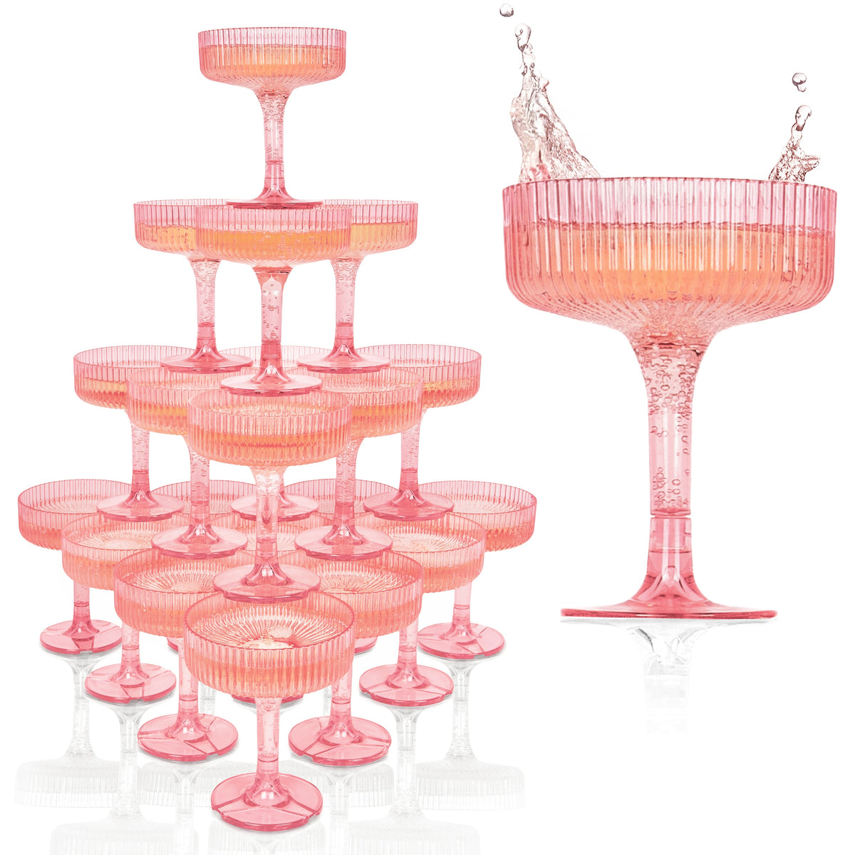 Champagne Tower Stand, 20 or 30 Coupes