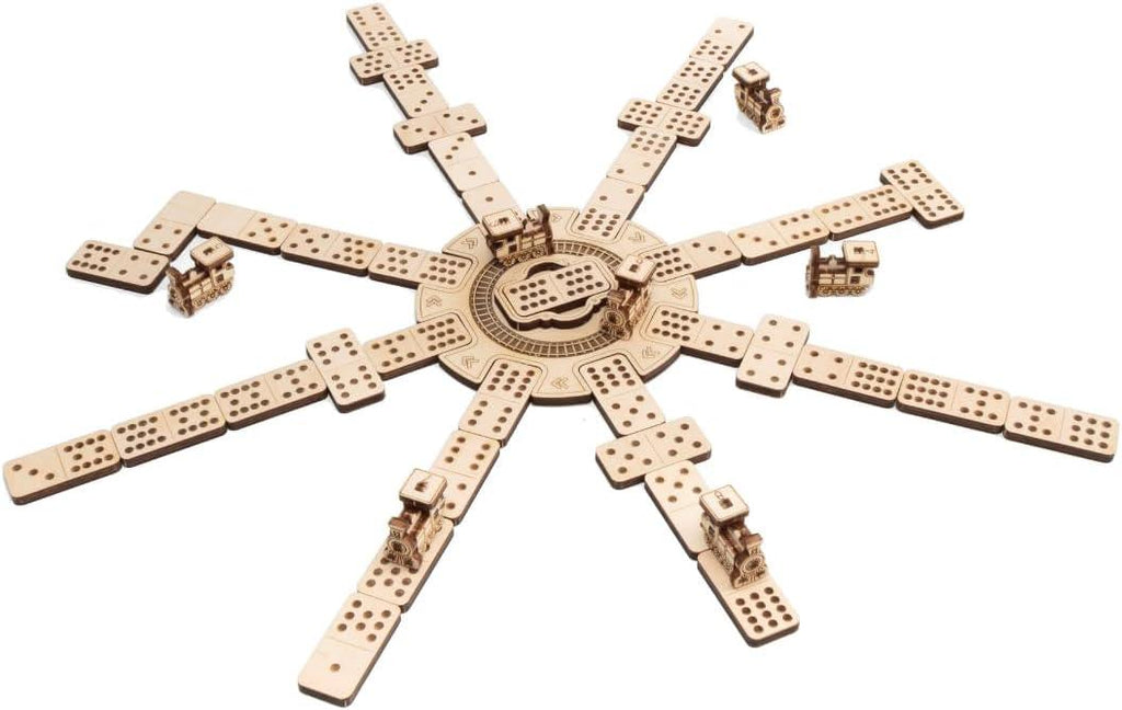Mexican Train Dominoes, Wooden, 232 Pieces