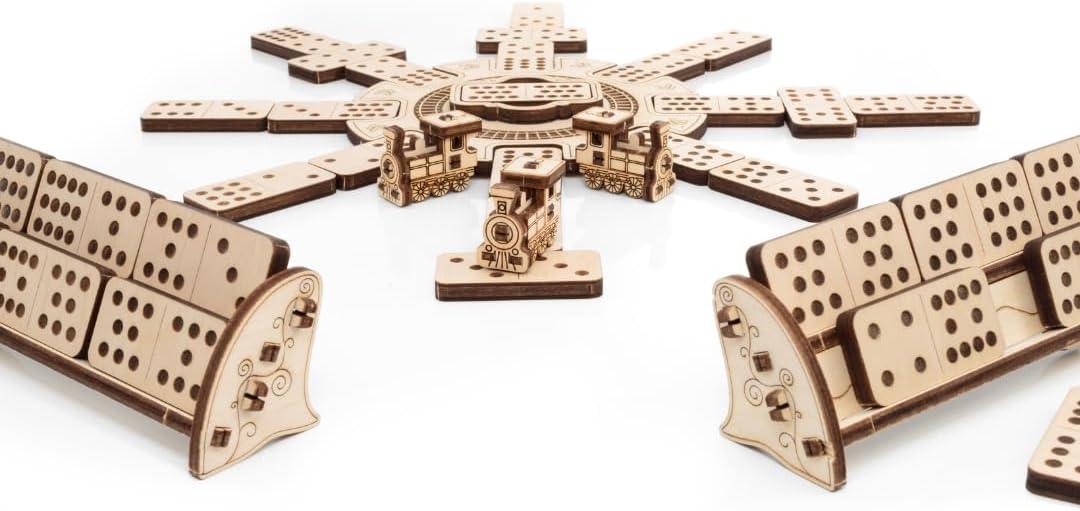 Mexican Train Dominoes, Wooden, 232 Pieces