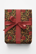 Poinsettia Royale Wrapping Paper