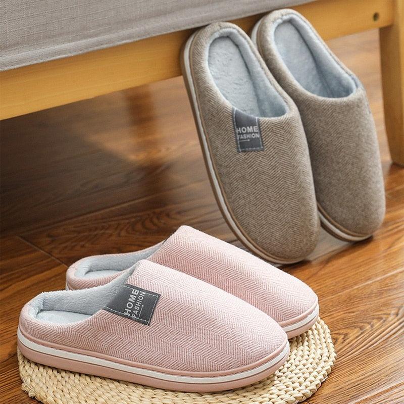 Memory Foam Faux Fur House Slippers