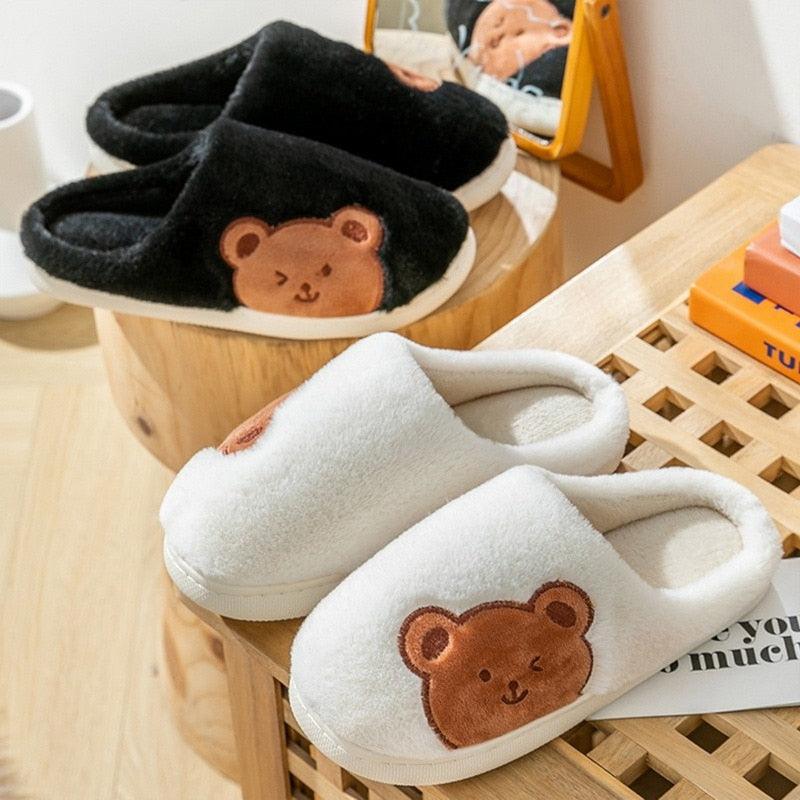 Memory Foam Faux Fur House Slippers