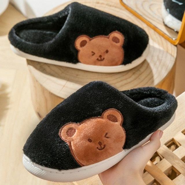 Memory Foam Faux Fur House Slippers