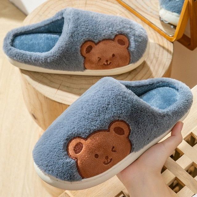 Memory Foam Faux Fur House Slippers