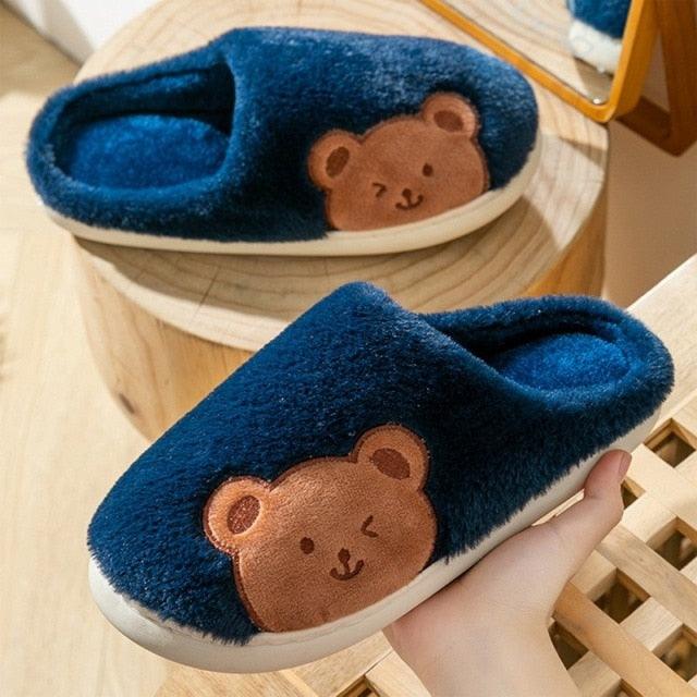 Memory Foam Faux Fur House Slippers