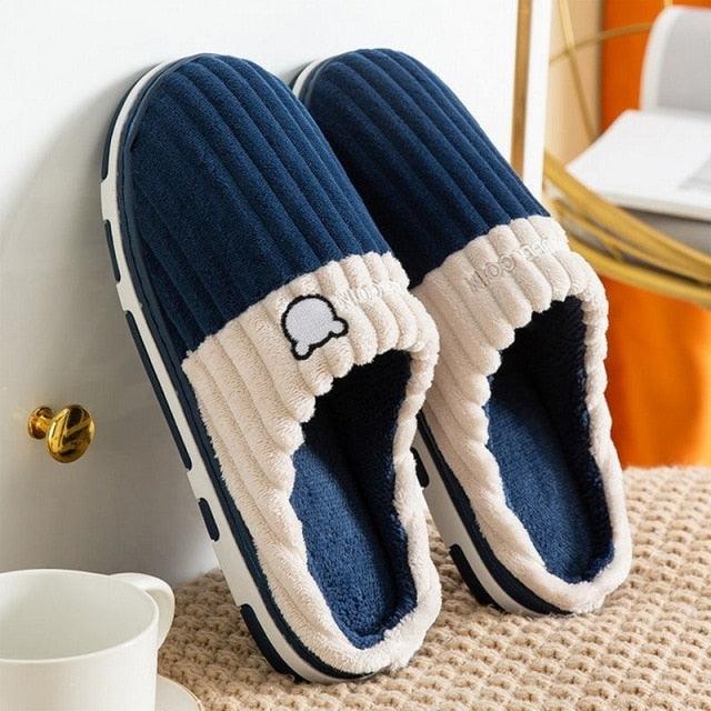 Memory Foam Faux Fur House Slippers