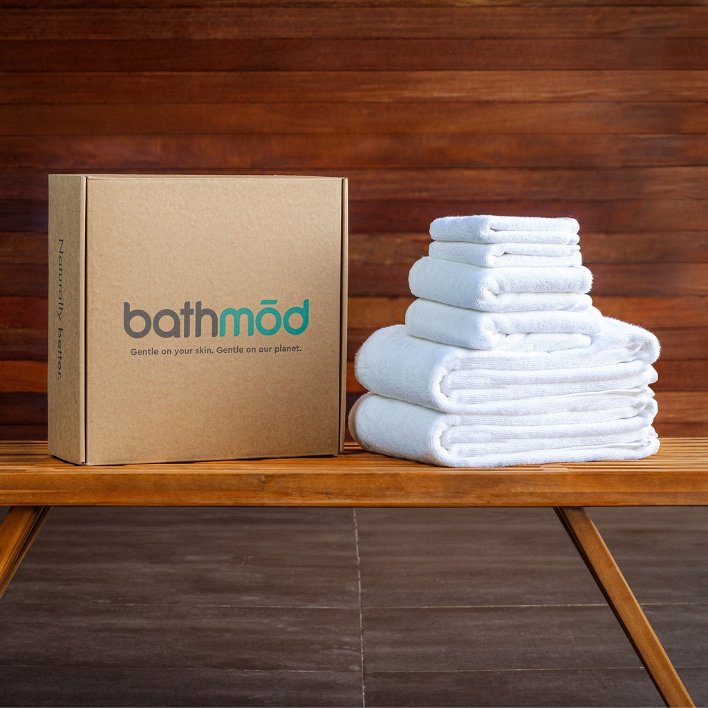 Luxury Organic Cotton Bath Towel Set, 6 Pieces