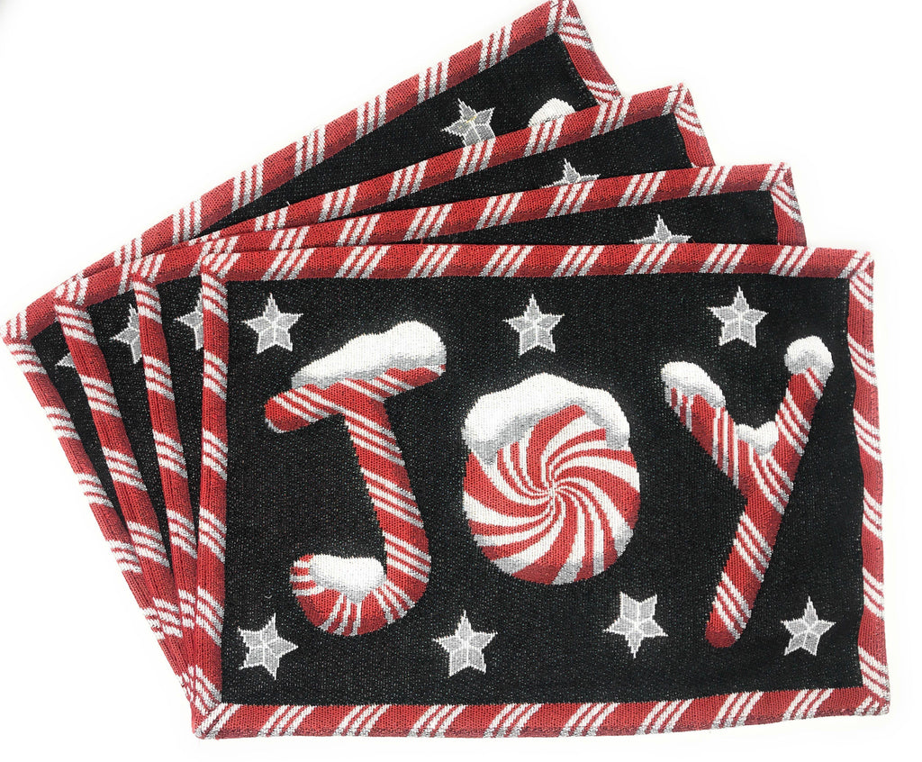 Peppermint Joy Holiday Table Set, 8 Pieces