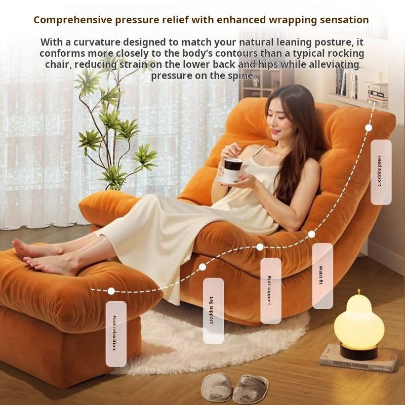 Reclining moon chair