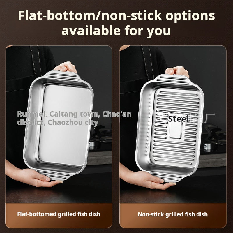 Stainless steel roasting pan
