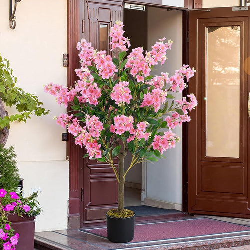 Artificial crape myrtle tree with pot