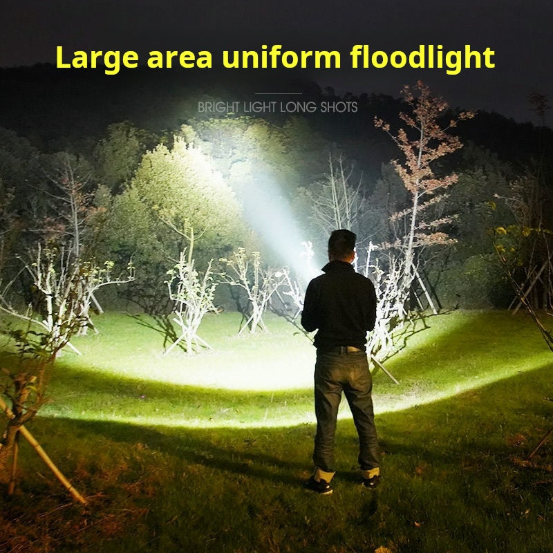 Rechargeable zoom LED flashlight