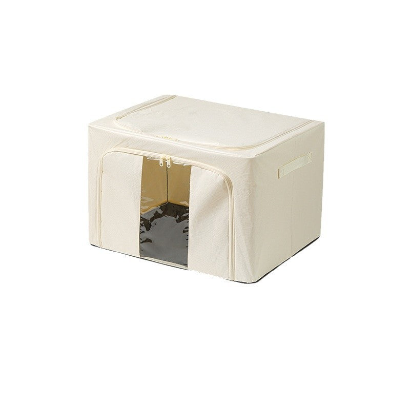 Foldable fabric storage box