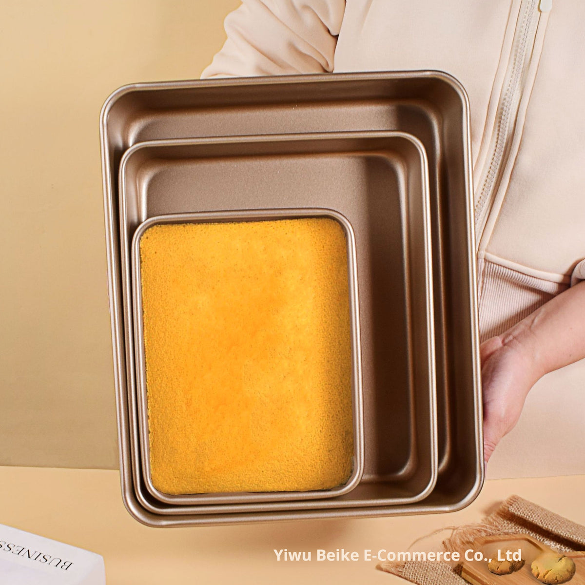 Nonstick steel baking pan