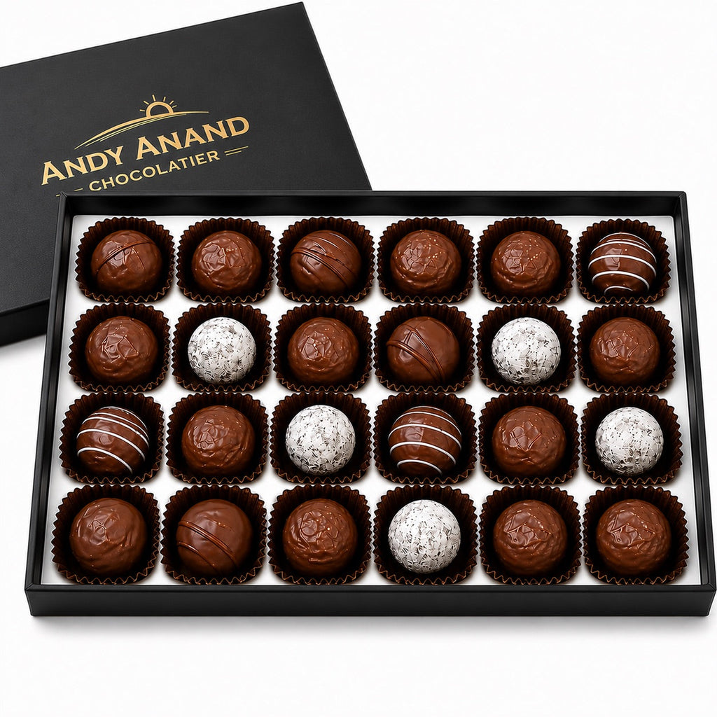 Belgian Chocolate Liqueur Truffles, 24 Pieces