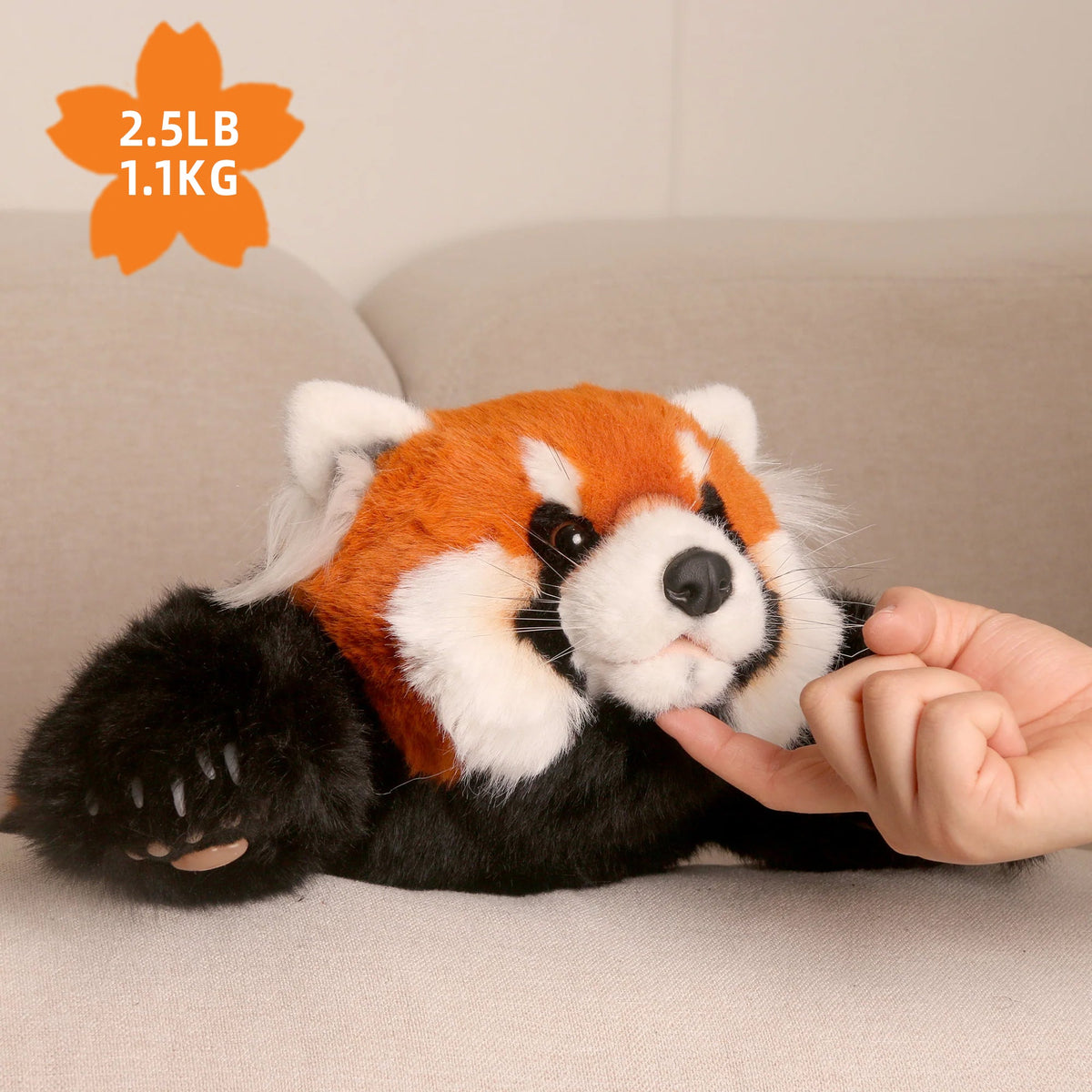 Weighted Red Panda Plush, 2.5 lb