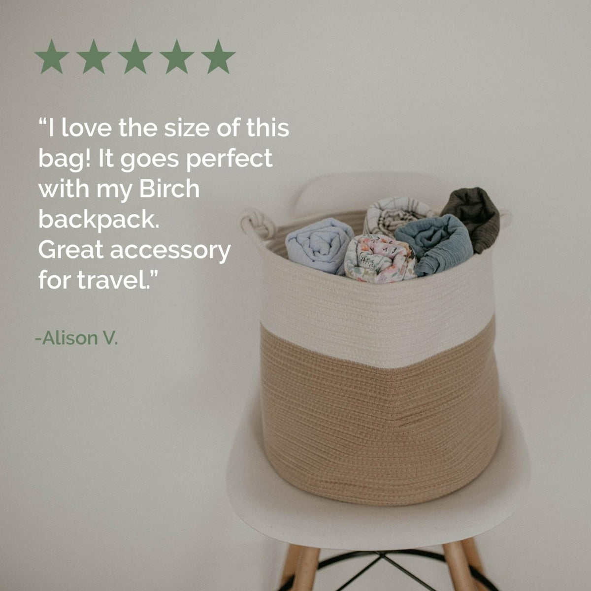 Cotton Rope Storage Basket, Cream