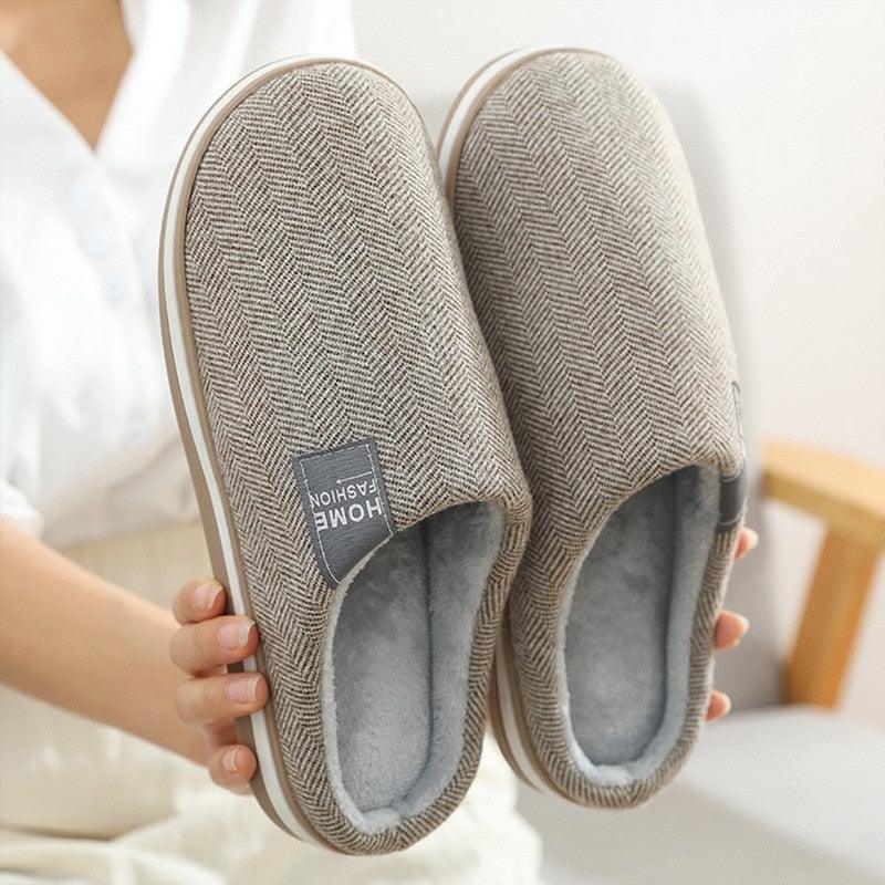 Memory Foam Faux Fur House Slippers