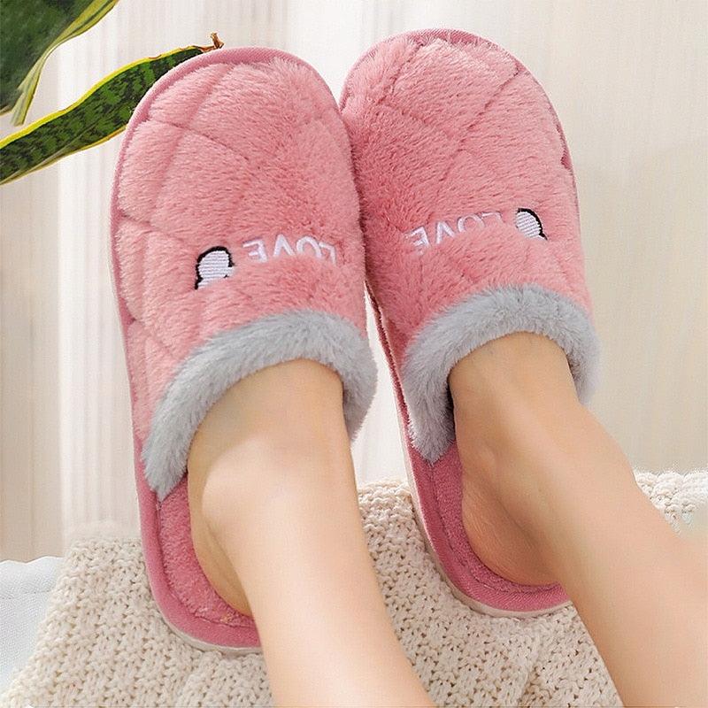 Memory Foam Faux Fur House Slippers