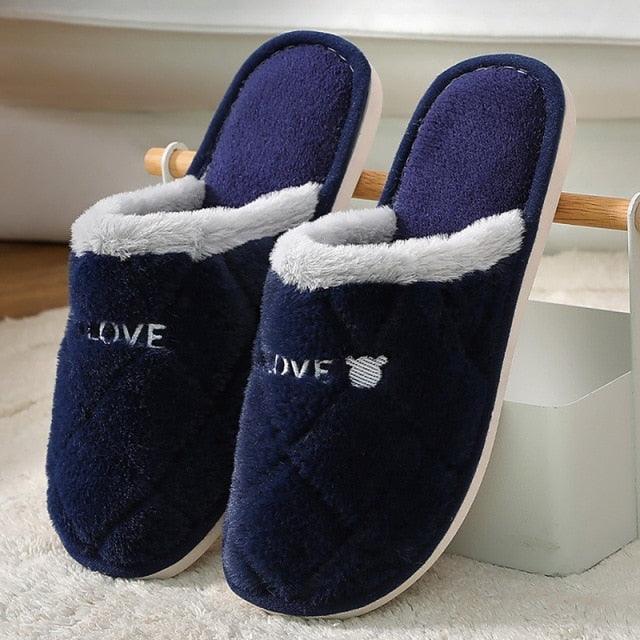Memory Foam Faux Fur House Slippers