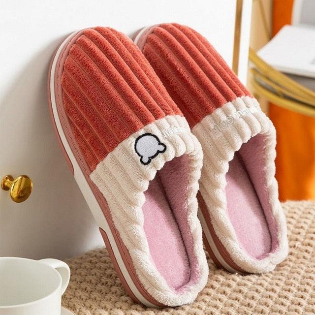 Memory Foam Faux Fur House Slippers
