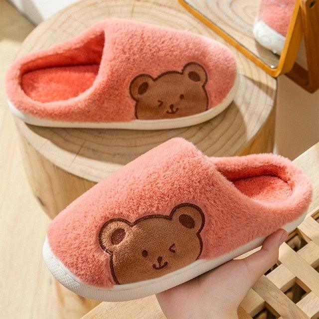 Memory Foam Faux Fur House Slippers