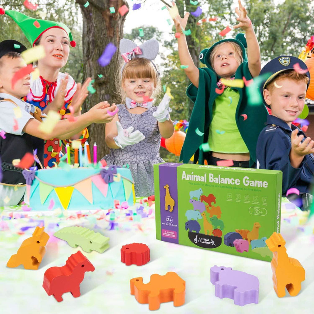 Wooden Animal Stacking Toy